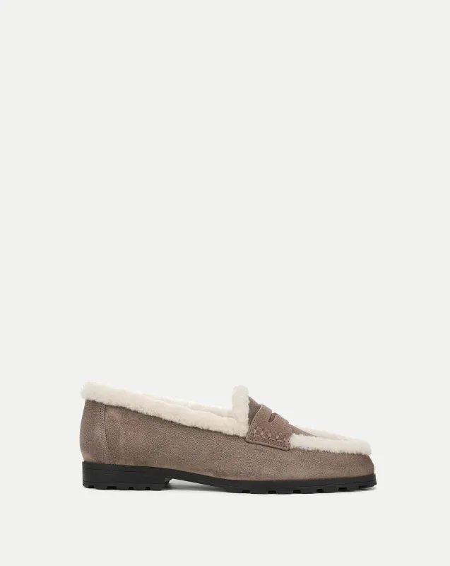 Penny Shearling Loafer made by Veronica Beard