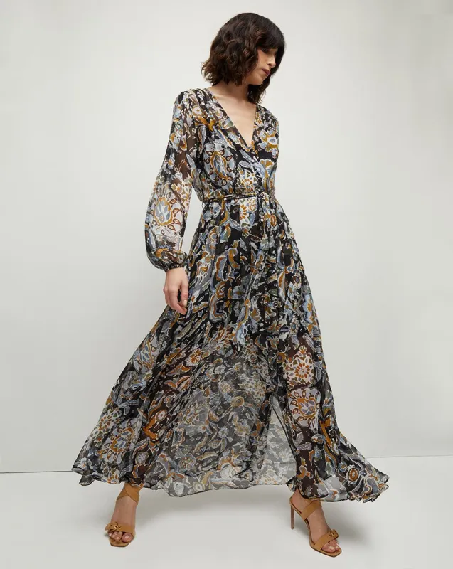 Isra Brushstroke Maxi Dress sold by Veronica Beard