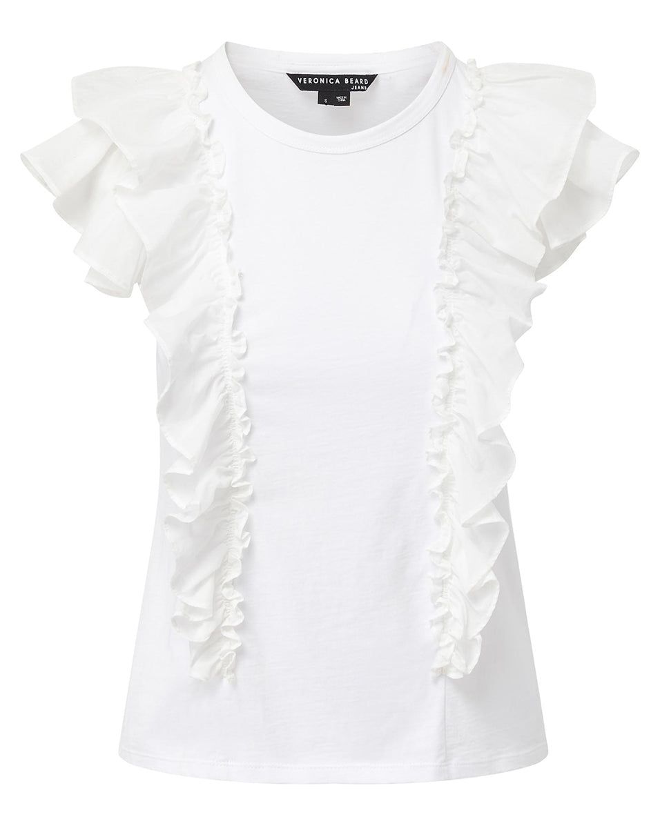 Bardot Ruffle Tee sold by Veronica Beard product image thumbnail 5