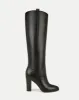 Vesper Leather Knee-High Boot sold by Veronica Beard