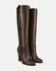 Vesper Leather Knee-High Boot sold by Veronica Beard
