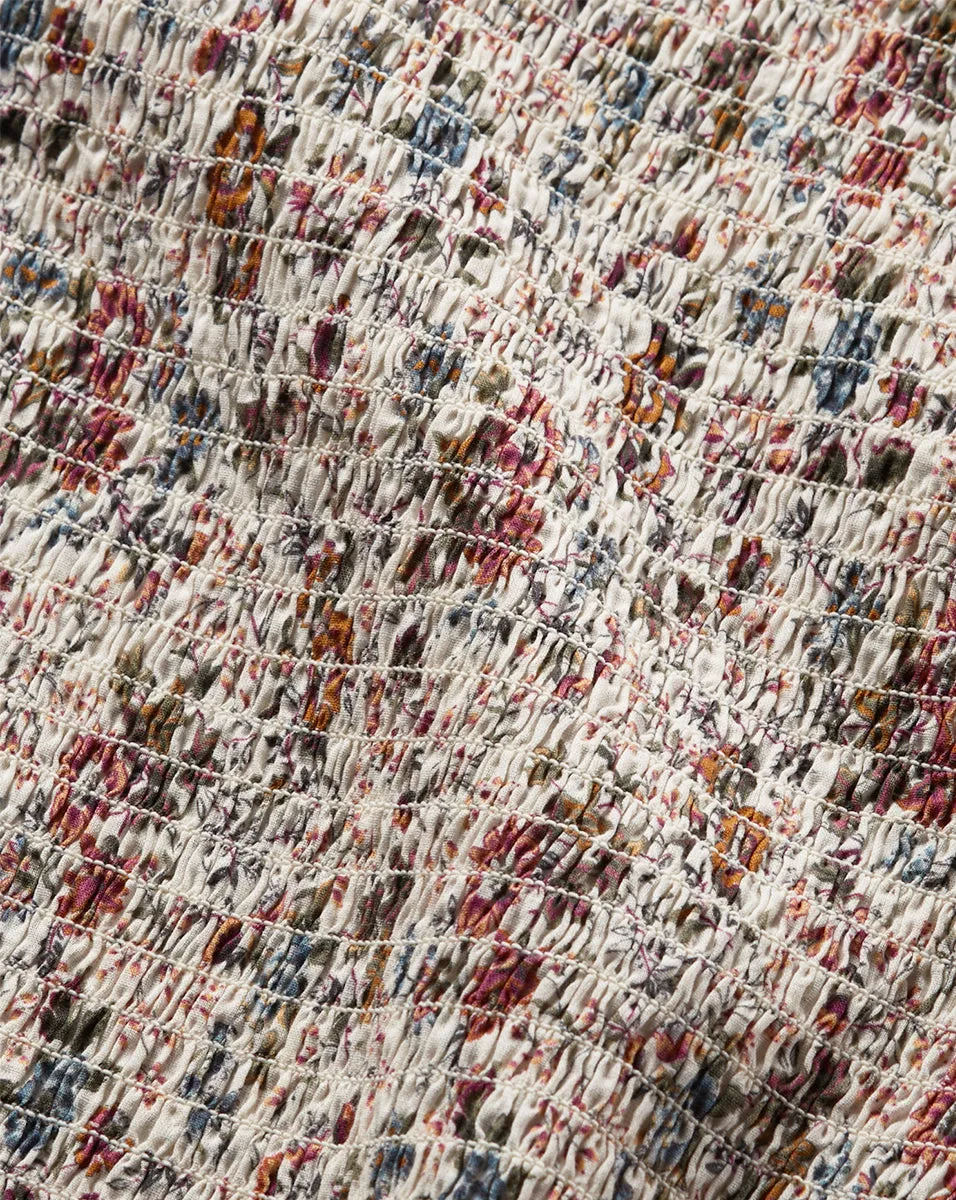 Kali Smocked Floral Top sold by Veronica Beard product image thumbnail 3