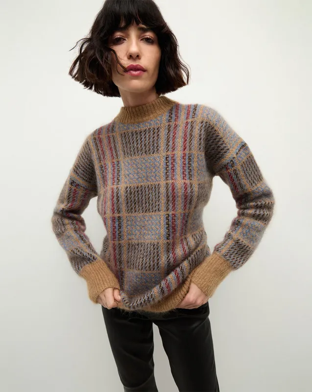 Bristol Plaid Sweater sold by Veronica Beard