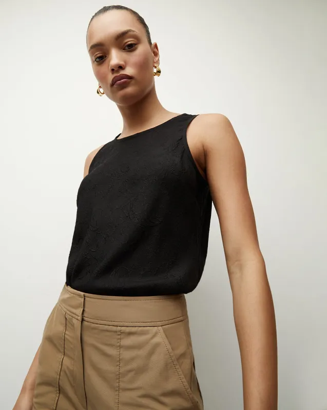 Sabrina Crepe Tank sold by Veronica Beard