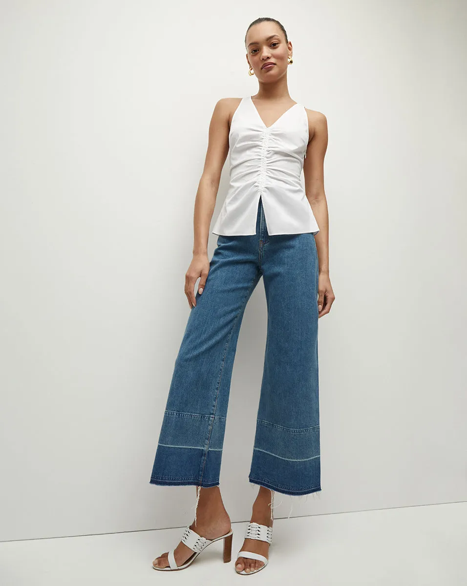 Oya Stretch-Cotton Tank sold by Veronica Beard product image thumbnail 3