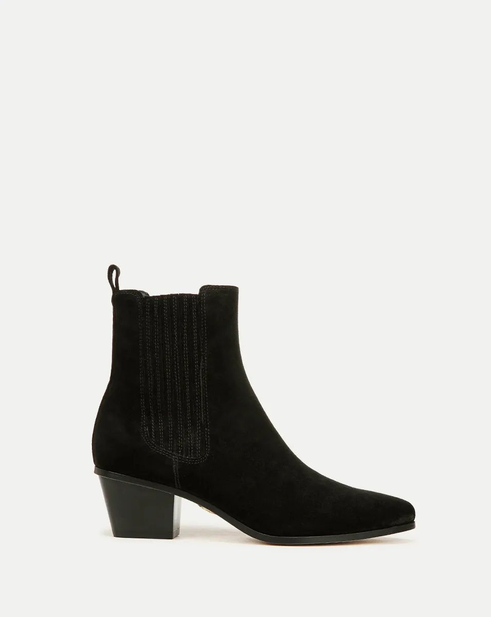 Alina Suede Bootie sold by Veronica Beard