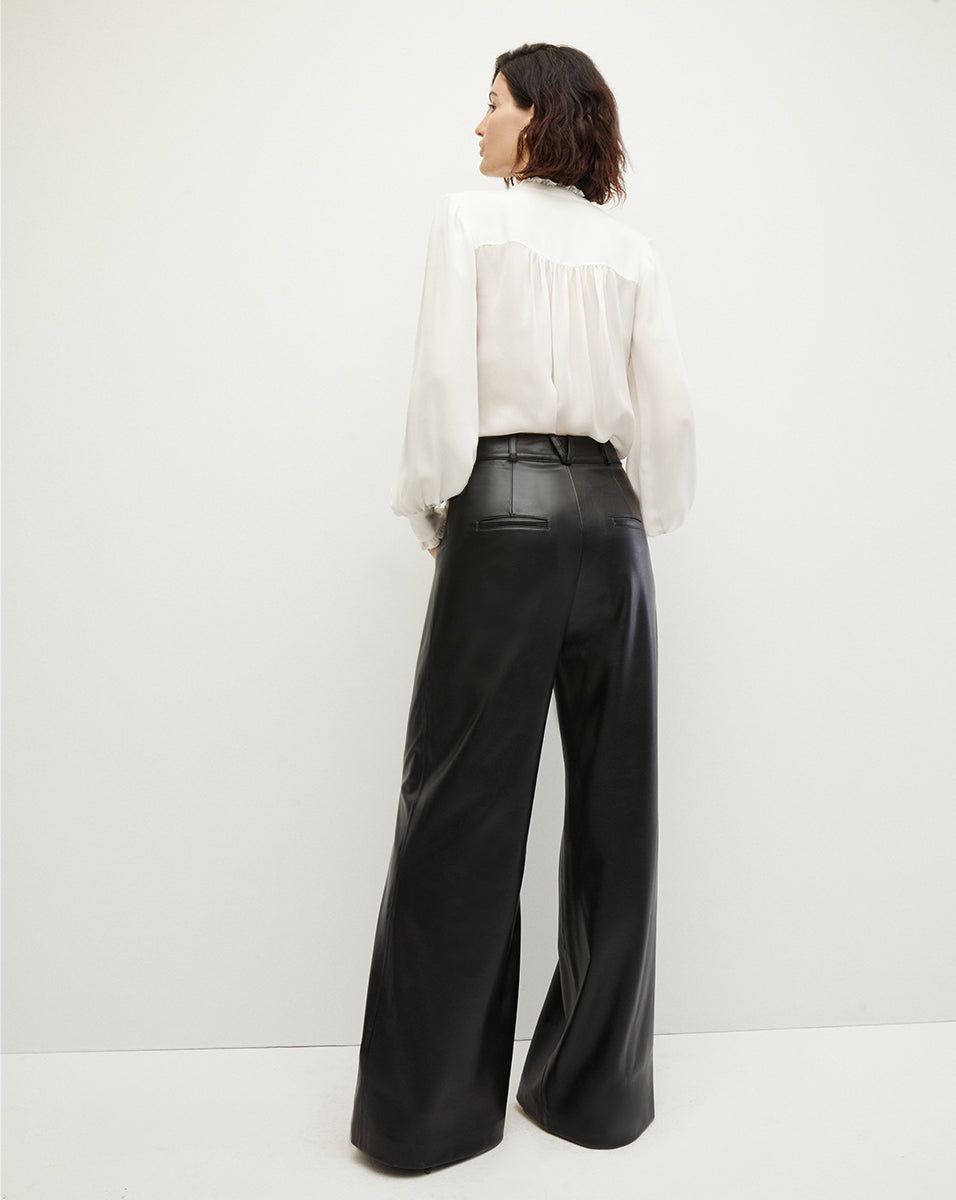 Rennert Vegan Leather Pant sold by Veronica Beard product image thumbnail 4