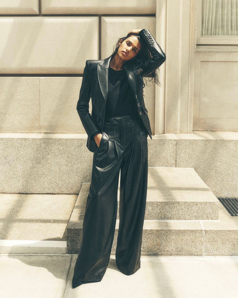 Rennert Vegan Leather Pant sold by Veronica Beard product image thumbnail 5