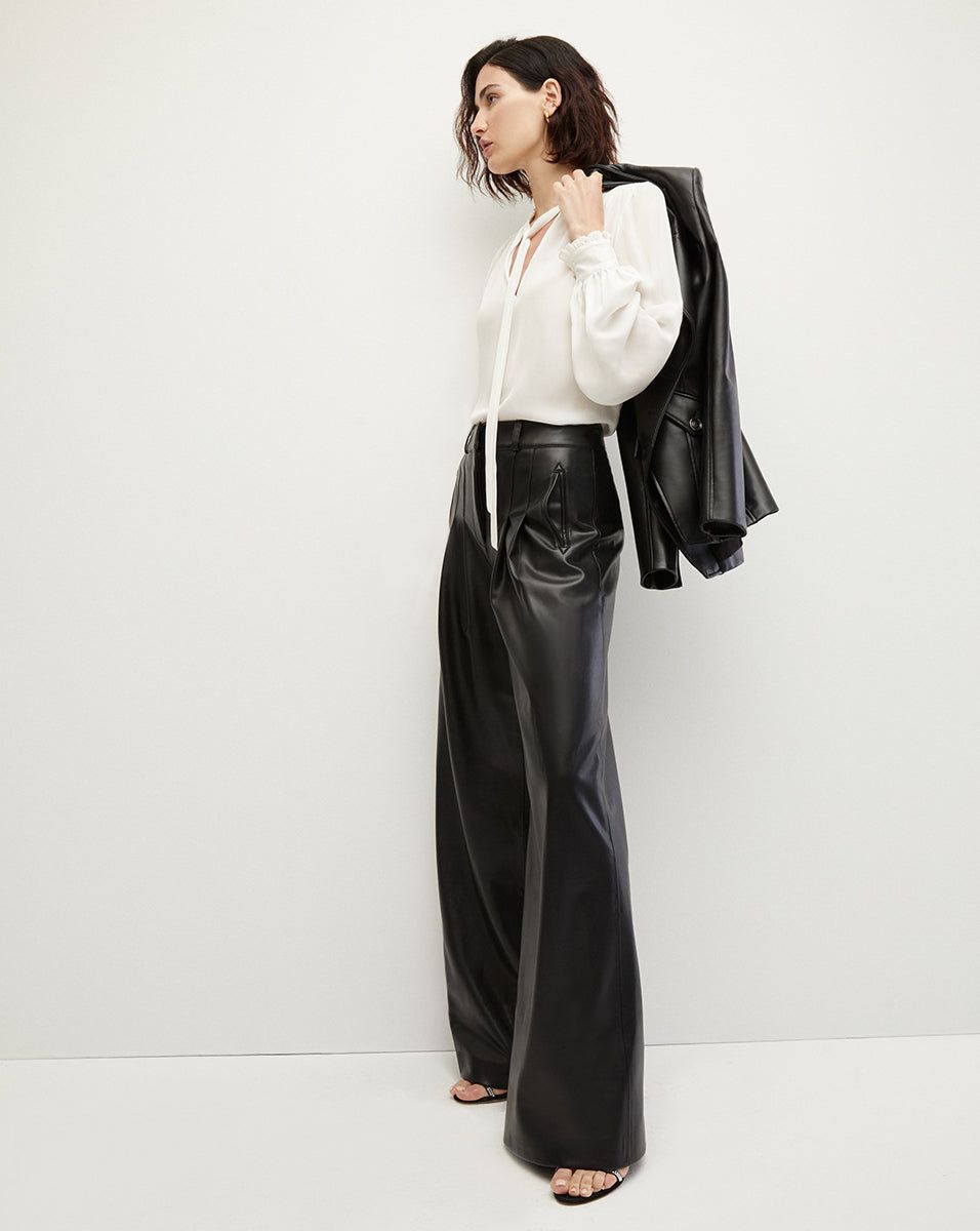 Rennert Vegan Leather Pant sold by Veronica Beard