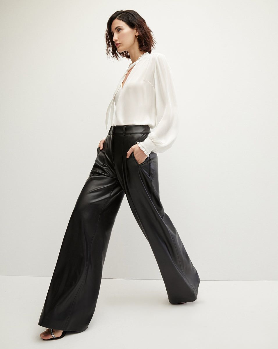 Rennert Vegan Leather Pant sold by Veronica Beard product image thumbnail 3