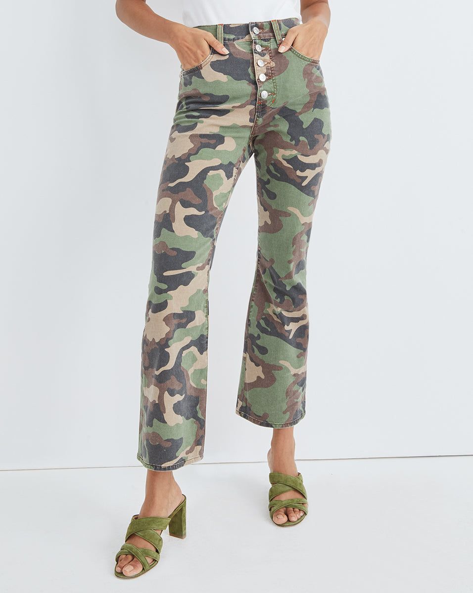 Carly Kick-Flare Jean | Camo sold by Veronica Beard product image thumbnail 2