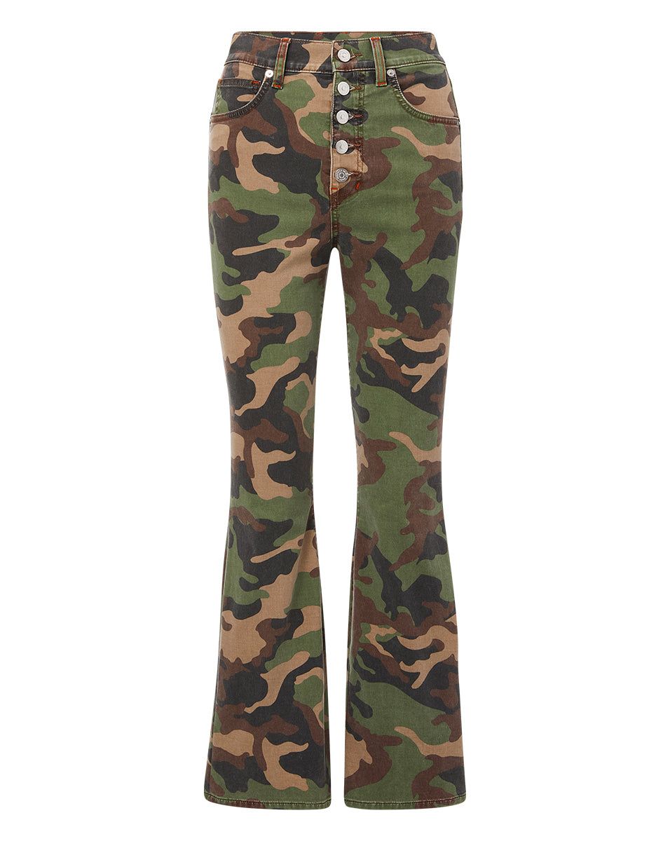 Carly Kick-Flare Jean | Camo sold by Veronica Beard product image thumbnail 4