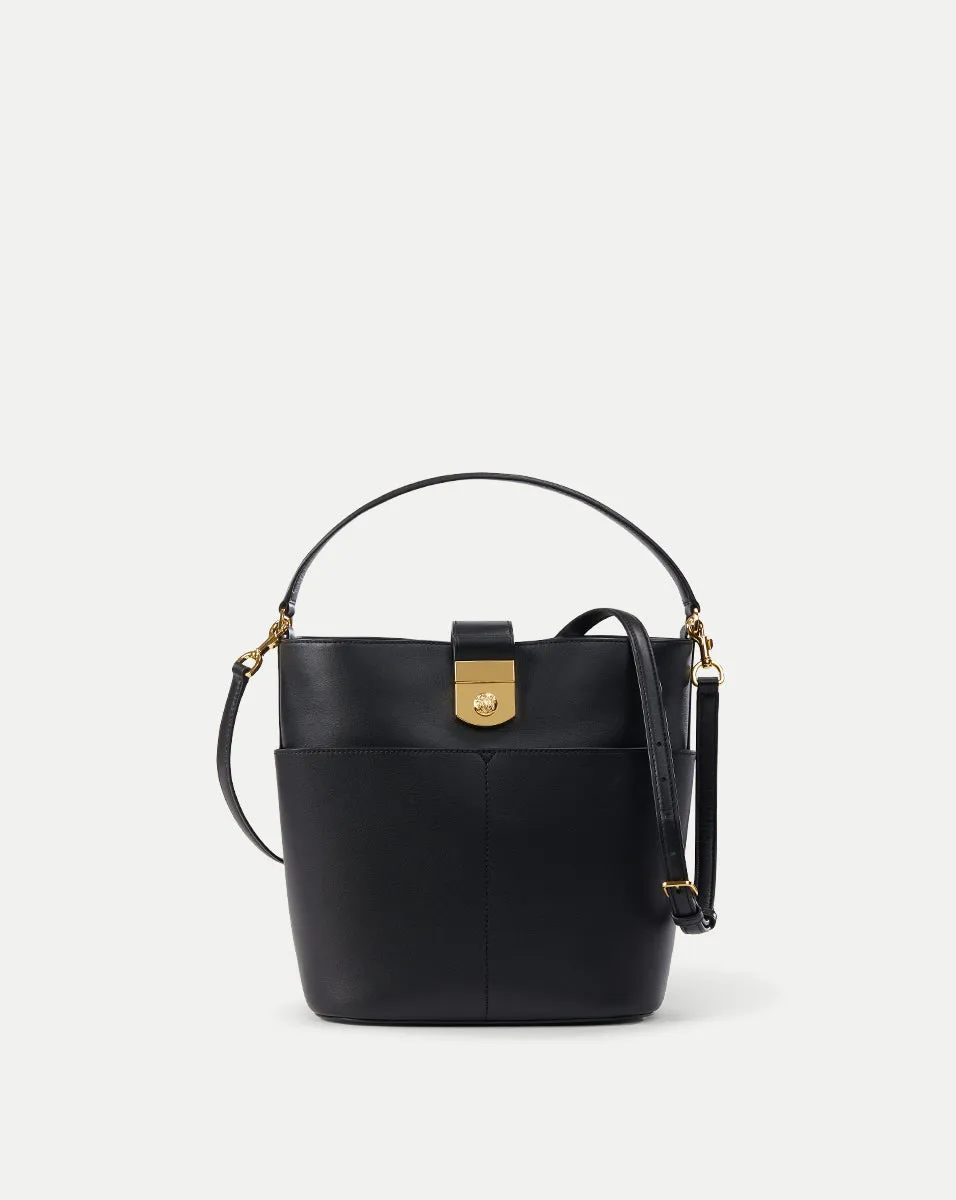 Small Crest Lock Bucket Bag sold by Veronica Beard