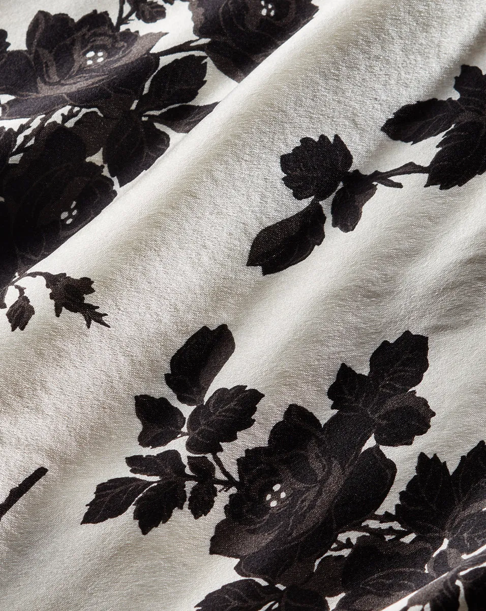 Hamina Stretch-Silk Floral Charmeuse Dress sold by Veronica Beard product image thumbnail 3