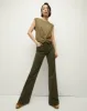 Crosbie Patch Pocket Slim Wide-Leg Pant sold by Veronica Beard