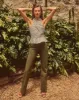 Crosbie Patch Pocket Slim Wide-Leg Pant sold by Veronica Beard