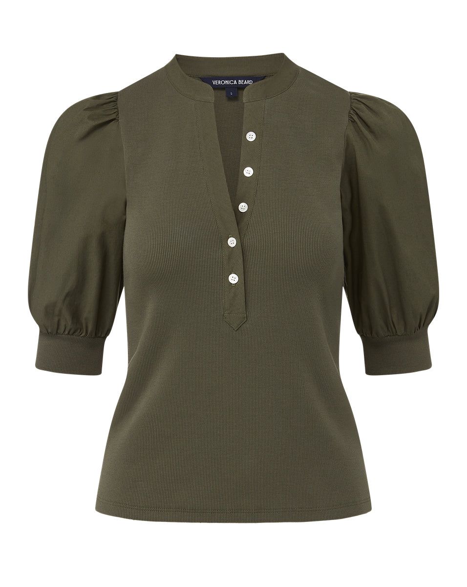 Coralee Puff-Sleeve Tee sold by Veronica Beard product image thumbnail 4