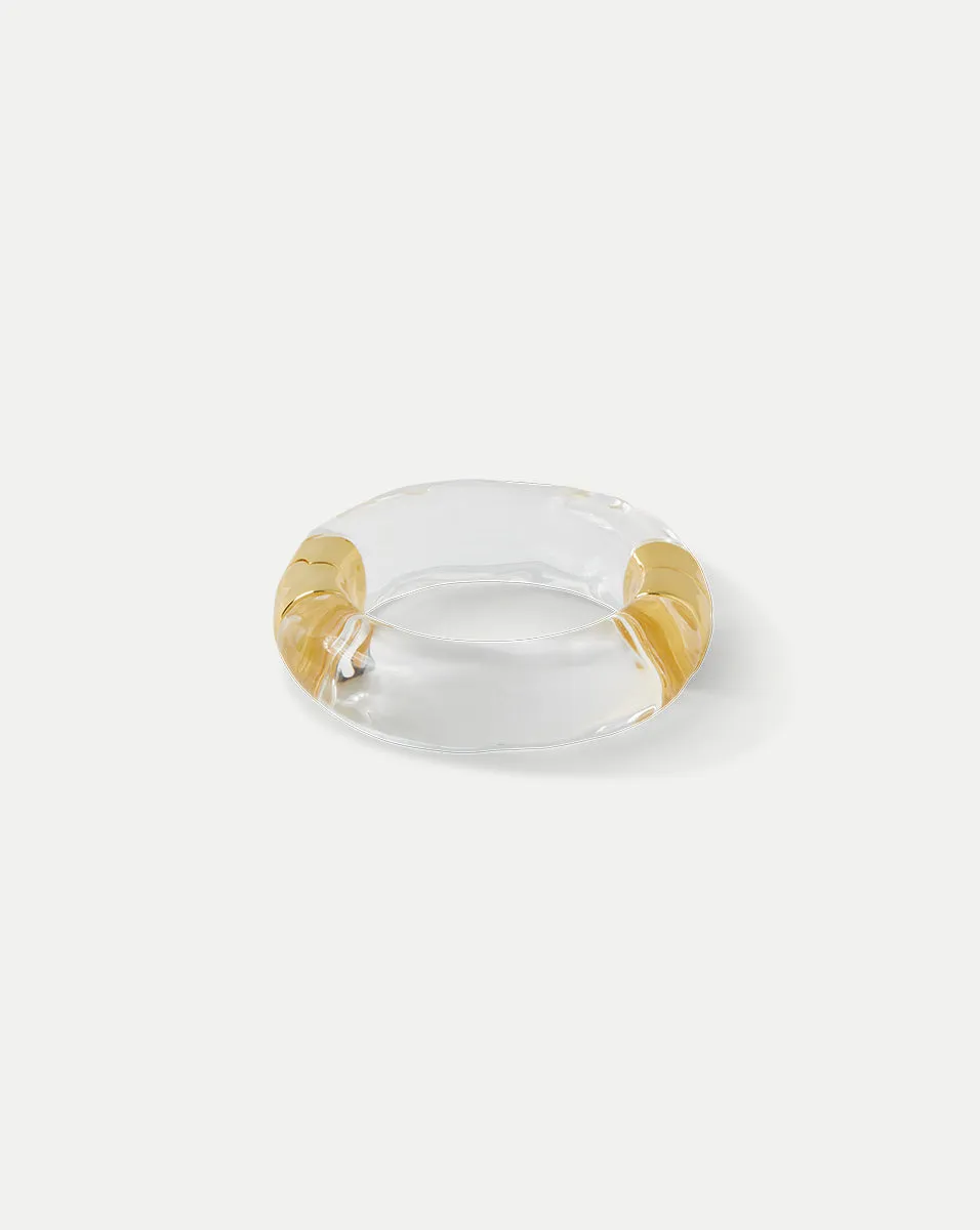 Large Molten Lucite Bangle Bracelet sold by Veronica Beard