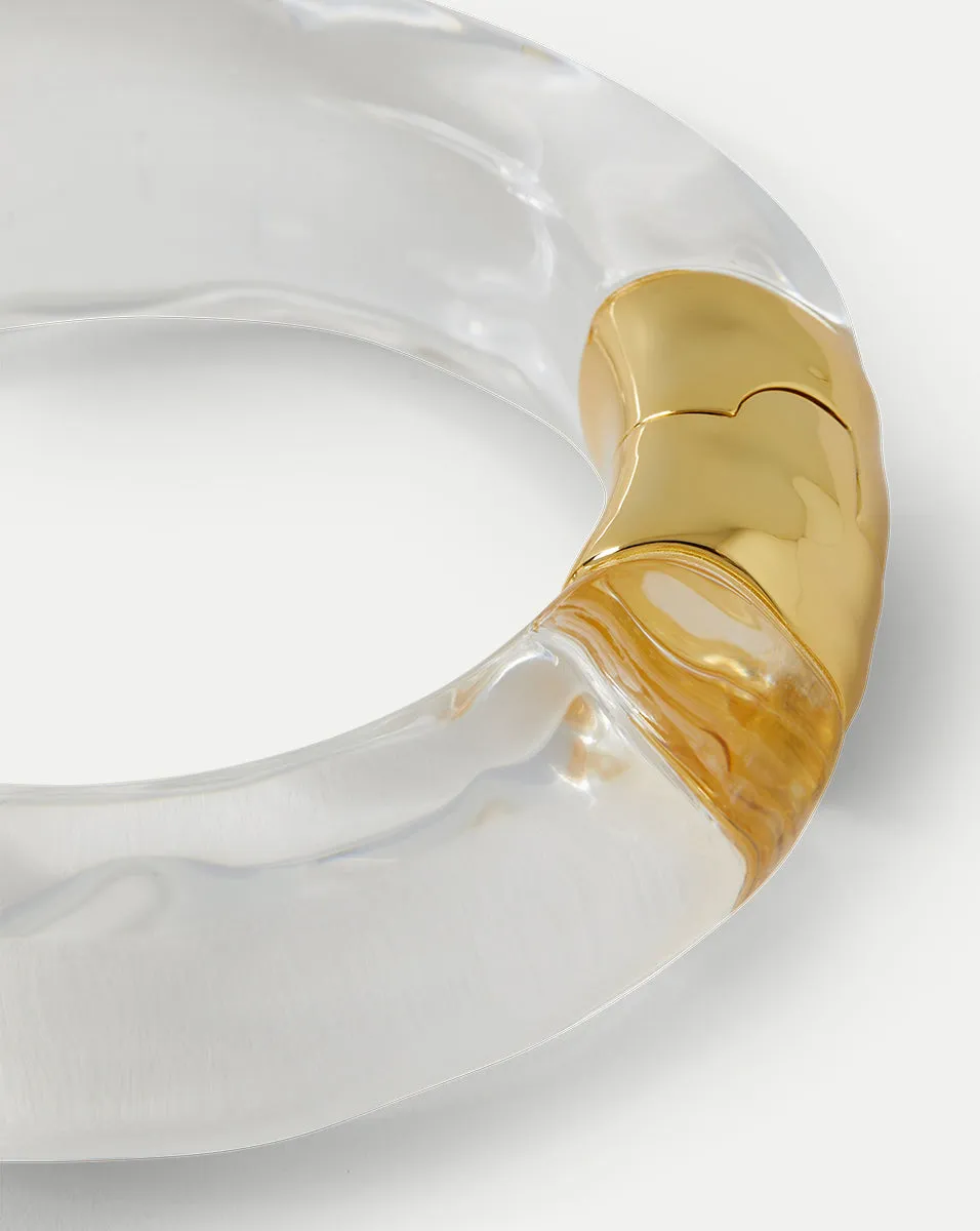 Large Molten Lucite Bangle Bracelet sold by Veronica Beard product image thumbnail 2