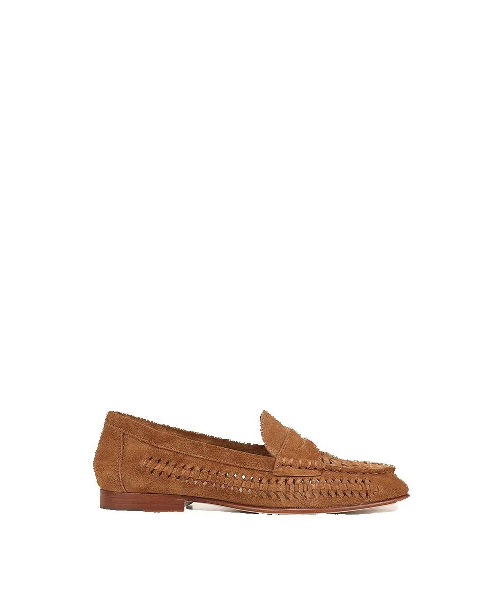 Penny Woven Suede Loafer sold by Veronica Beard product image thumbnail 5