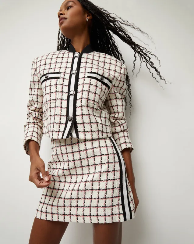 Ellicot Graphic Tweed Jacket sold by Veronica Beard