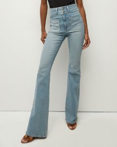 Beverly Skinny-Flare Jean | Curved Back Yoke sold by Veronica Beard