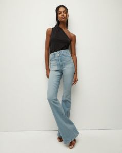 Beverly Skinny-Flare Jean | Curved Back Yoke sold by Veronica Beard