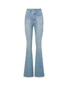 Beverly Skinny-Flare Jean | Curved Back Yoke sold by Veronica Beard