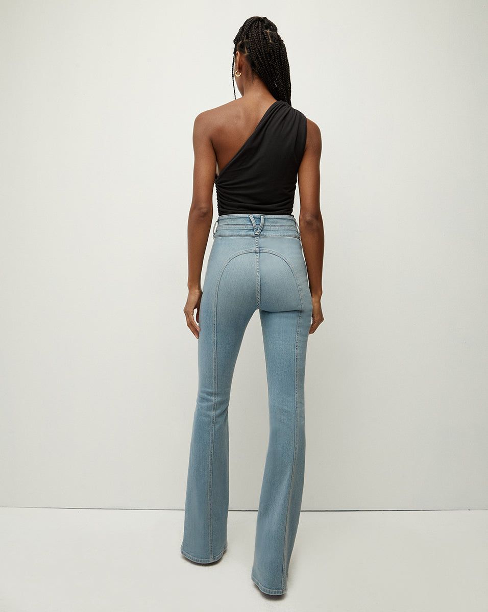 Beverly Skinny-Flare Jean | Curved Back Yoke sold by Veronica Beard product image thumbnail 4