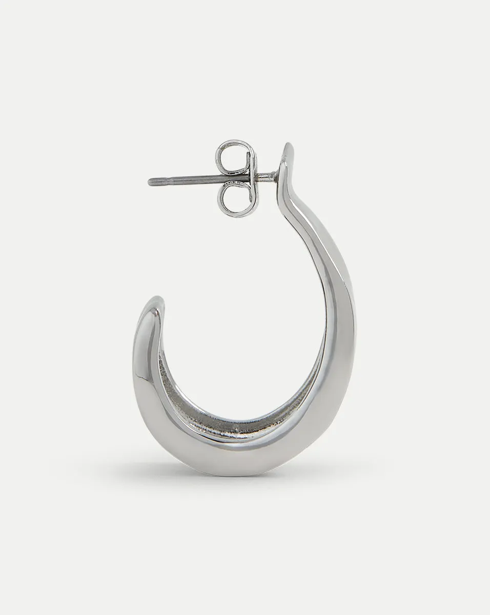 Molten Silver Ribbon Hoop sold by Veronica Beard product image thumbnail 3