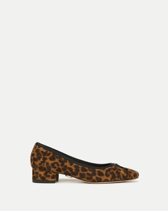 Cecile Leopard Ballet Pump sold by Veronica Beard