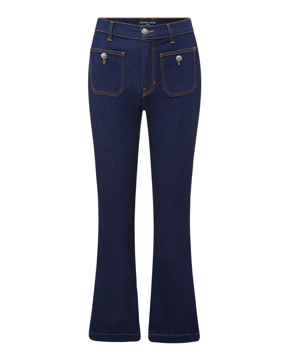 Carson Patch Pocket Kick-Flare Jean sold by Veronica Beard product image thumbnail 5