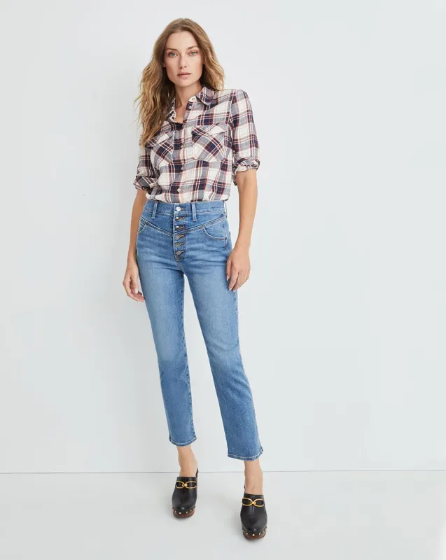 Ryleigh Slim-Straight Jean | Front Yoke sold by Veronica Beard