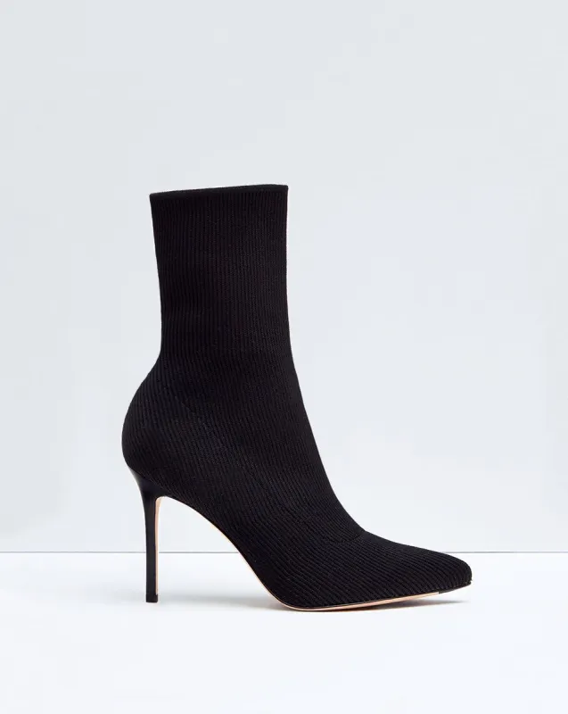 Lisa Knit Stiletto-Heel Bootie sold by Veronica Beard