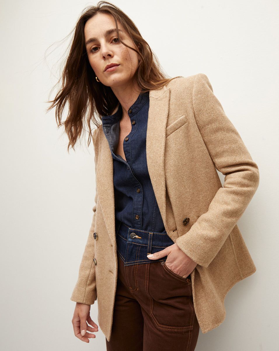Oria Herringbone Jacket sold by Veronica Beard