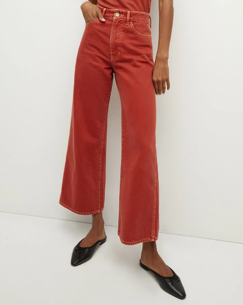 Taylor Cropped Wide-Leg Jean sold by Veronica Beard product image thumbnail 2