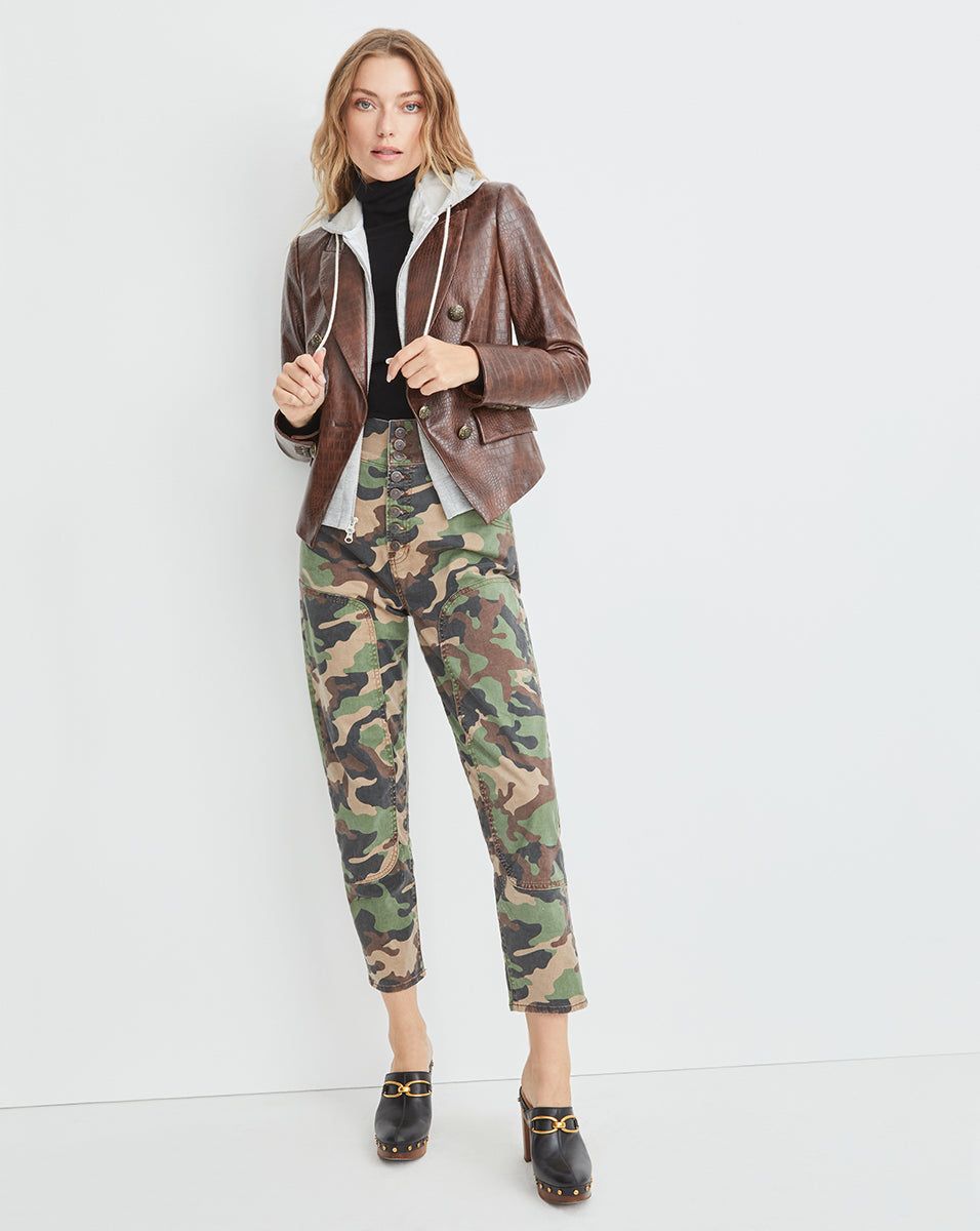 Cooke Vegan-Leather Dickey Jacket sold by Veronica Beard product image thumbnail 2