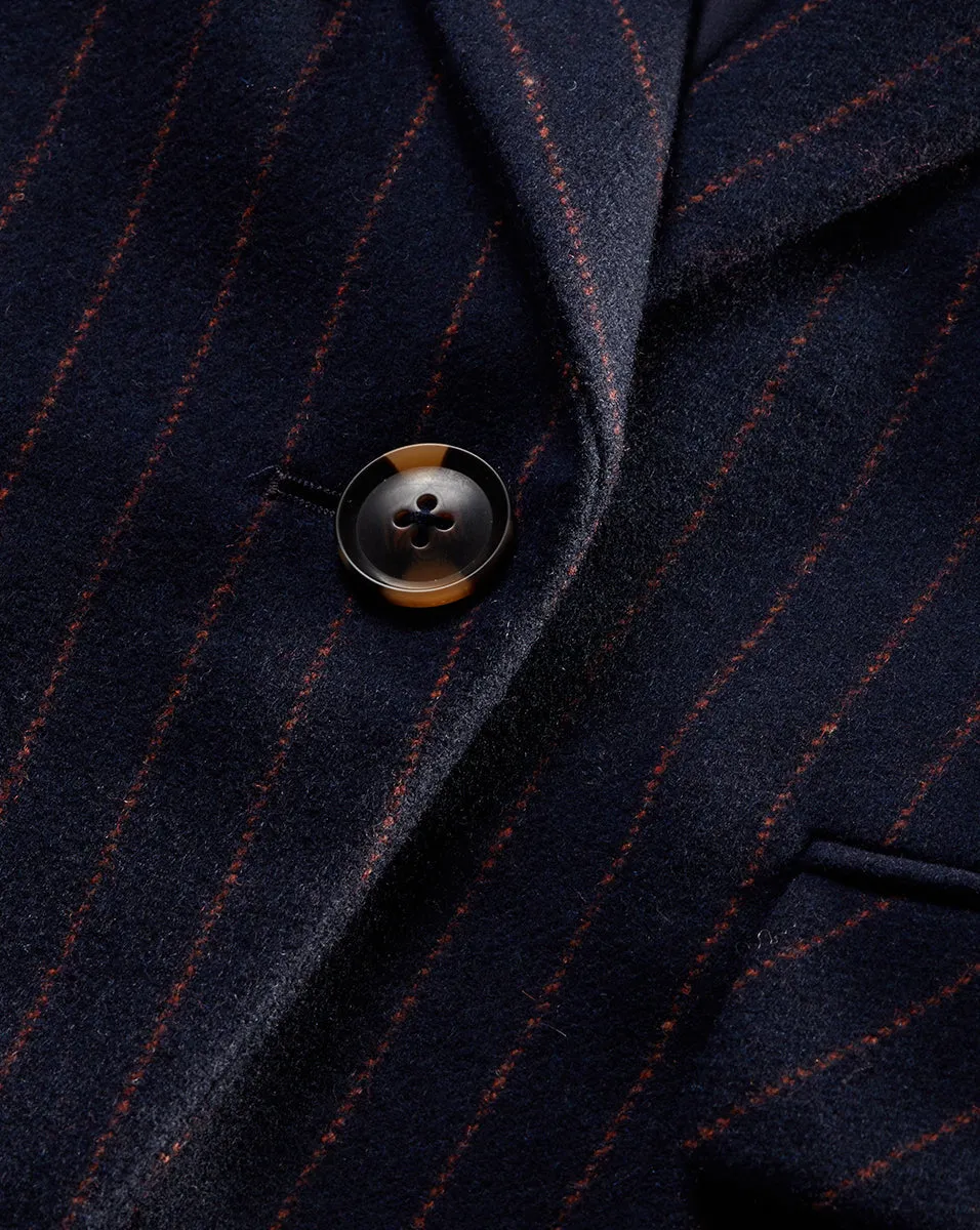 Tyra Pinstriped Dickey Jacket sold by Veronica Beard product image thumbnail 2