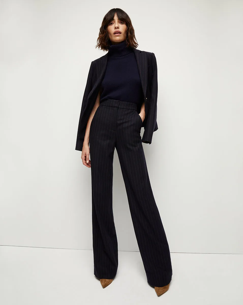 Tyra Pinstriped Dickey Jacket sold by Veronica Beard product image thumbnail 3