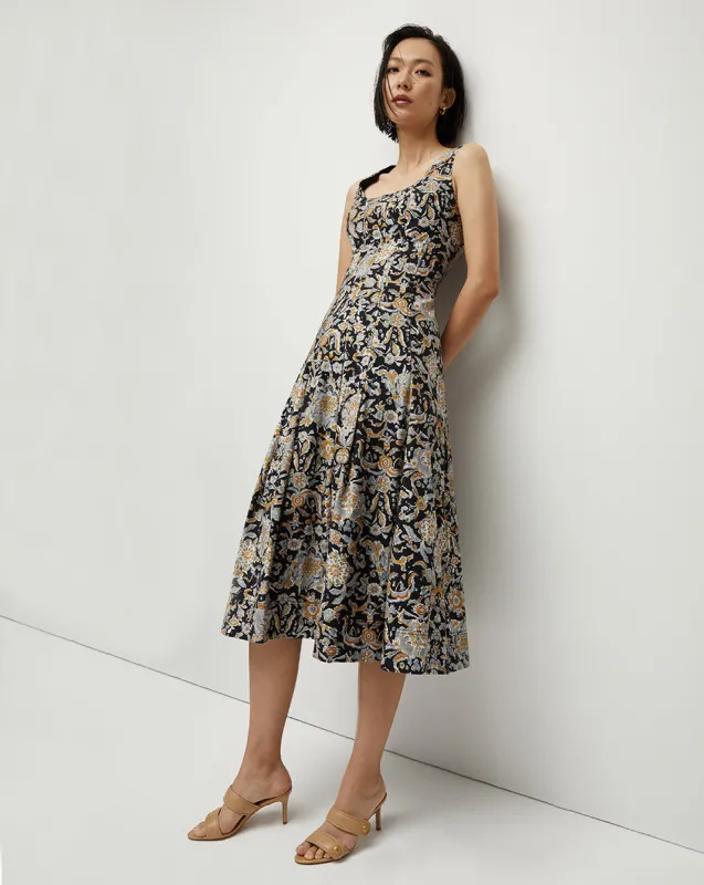 Jolie Paisley-Print Dress sold by Veronica Beard