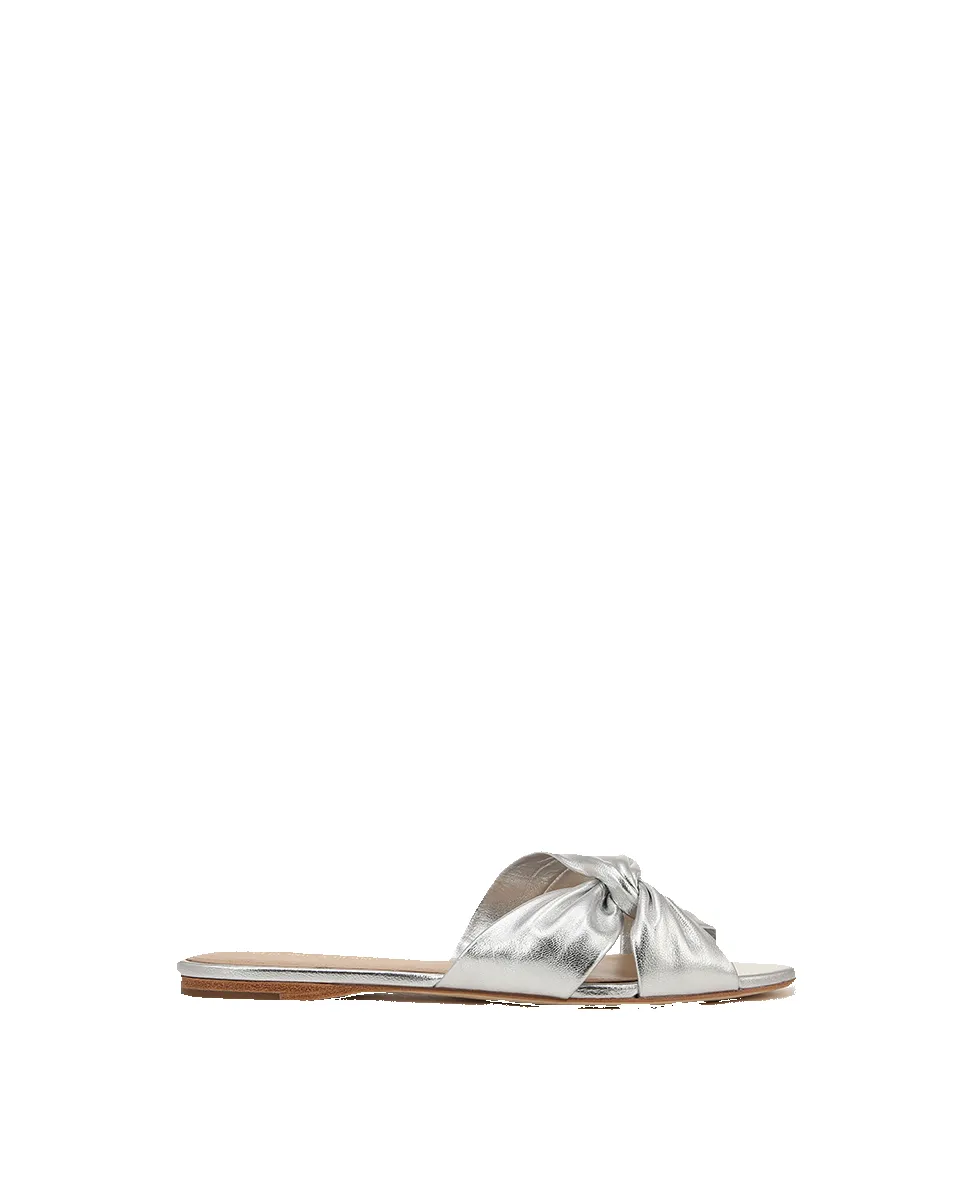Seraphina Metallic Leather Twist Sandal sold by Veronica Beard product image thumbnail 5