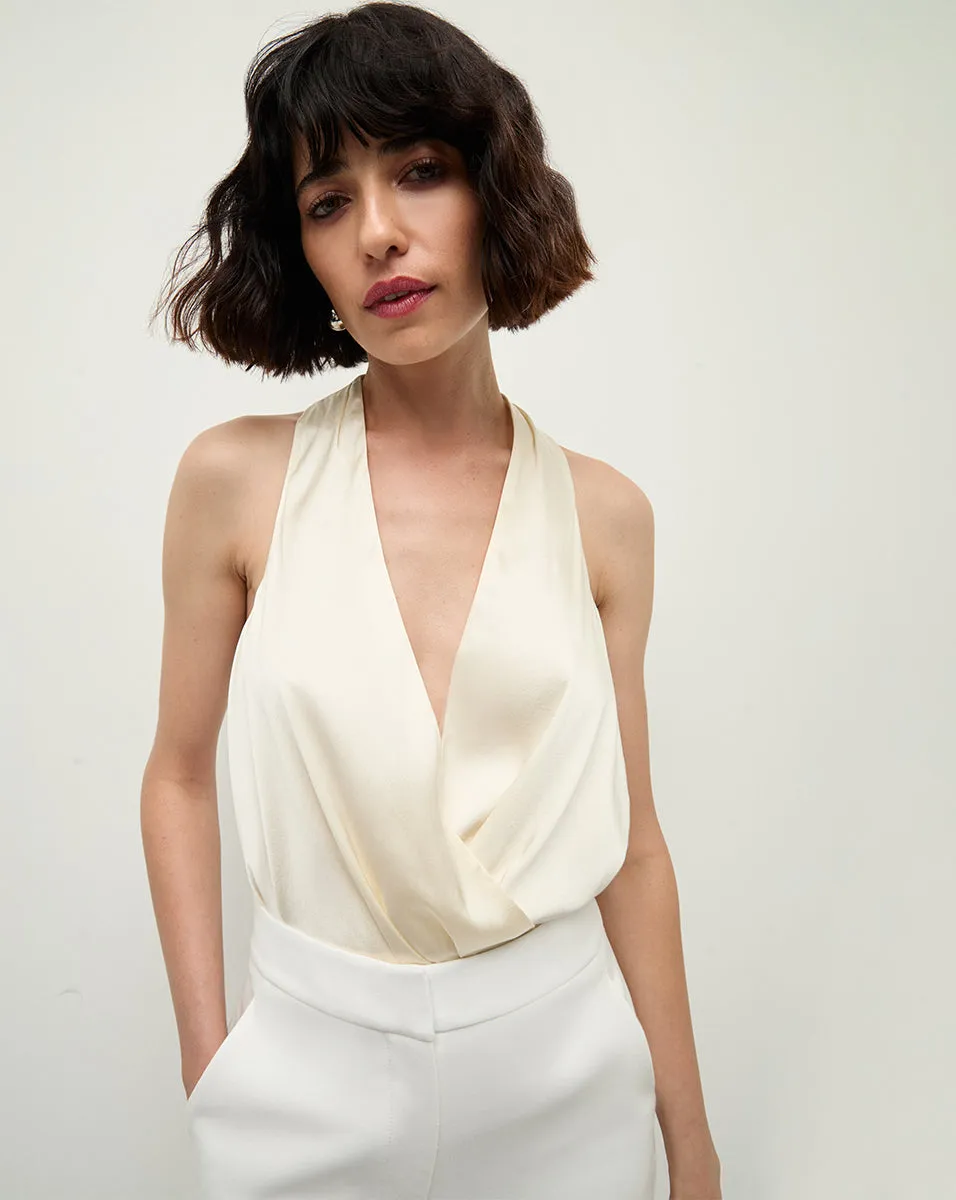 Fernanda Silk Bodysuit sold by Veronica Beard