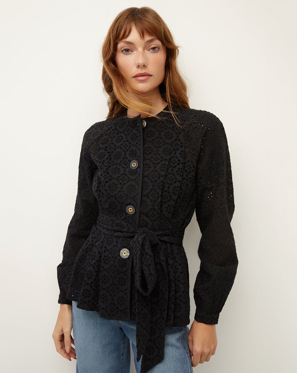 Kapnos Eyelet Jacket sold by Veronica Beard product image thumbnail 5