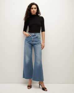 Taylor Cropped Wide-Leg Jean sold by Veronica Beard