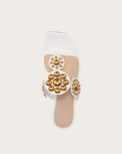 Minari Embellished Flat Sandal sold by Veronica Beard