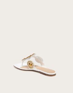 Minari Embellished Flat Sandal sold by Veronica Beard
