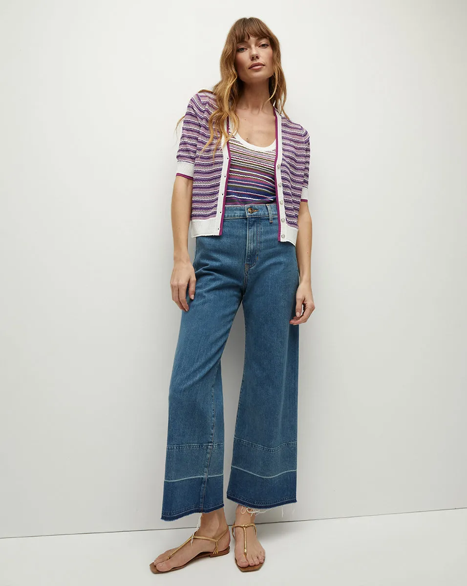 Varia Striped Knit Cardigan sold by Veronica Beard product image thumbnail 3