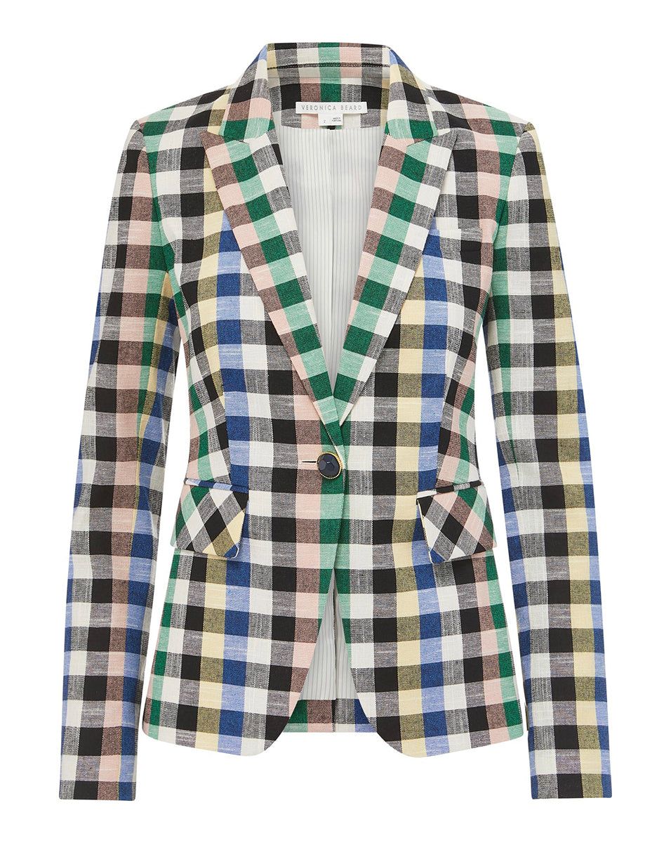 Cutaway Gingham Dickey Jacket sold by Veronica Beard product image thumbnail 4