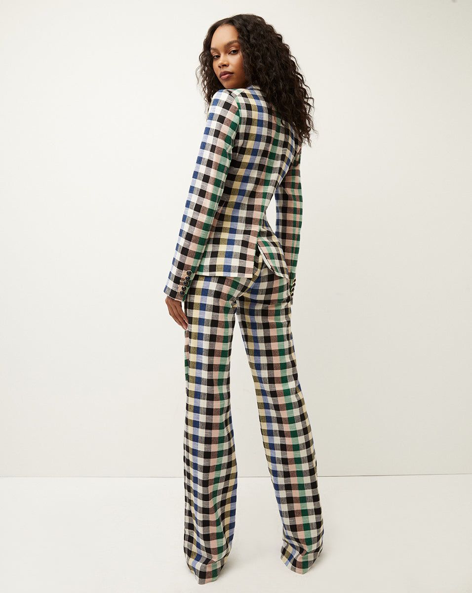 Cutaway Gingham Dickey Jacket sold by Veronica Beard product image thumbnail 3