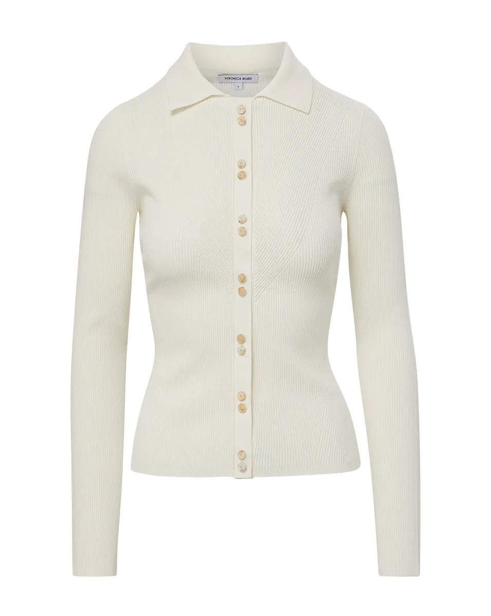 Aviva Ribbed Cardigan sold by Veronica Beard product image thumbnail 5